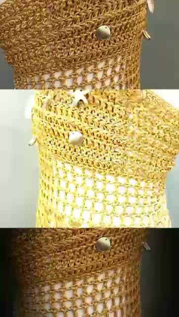 Vestido de crochê com fio 100% algodão sob medida