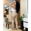 CALÇA FEMININA ALFAIATARIA CINTURA ALTA COM ZÍPER NA LATERAL SOCIAL SLIM