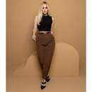 CALÇA FEMININA ALFAIATARIA CINTURA ALTA COM ZÍPER NA LATERAL SOCIAL SLIM